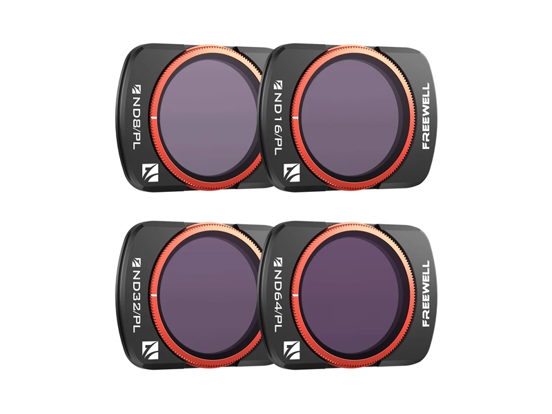 Freewell Bright Day Filters for Osmo Pocket 3/4 (4 Pack)